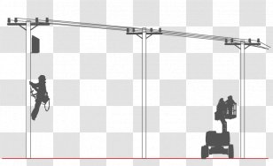 Light Fixture Line Angle - Lighting - Utility Pole Transparent PNG
