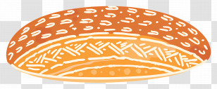 Round Bread - Flatbread With Seed Topping Transparent PNG