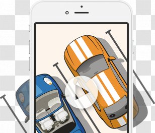 Parking Vehicle Cartoon PayByPhone - Paybyphone - Mobile Phones Transparent PNG