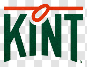 Knit Logo - KINT Green Typographic Logo Transparent PNG