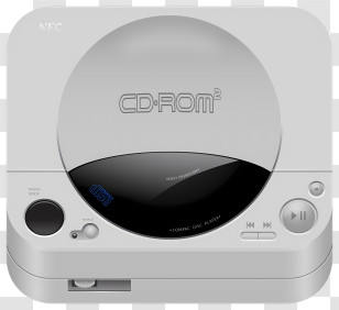 Cd - Retro CD-ROM Player Transparent PNG