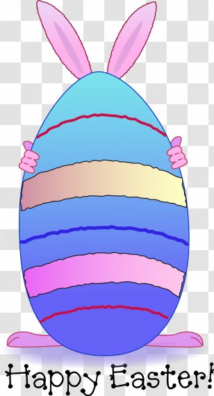 Easter Bunny Egg Digital Stamp Clip Art Transparent PNG