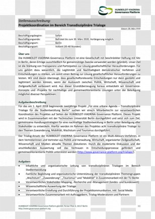 Humboldt-Viadrina School Of Governance Document Dritte Seite - Multimedia Library - Cv Doc Transparent PNG