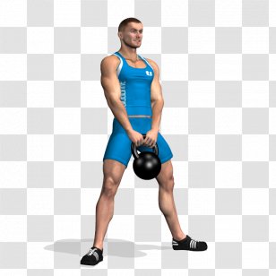 Kettlebell Squat Deadlift Physical Exercise Gluteal Muscles - Flower - Sumo Transparent PNG