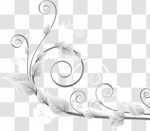Flower Clip Art - Product Design - Silver Ornamentation Transparent PNG