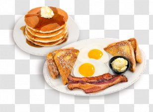 Pancake Waffle Sticky Bun Breakfast Bacon - Maple Syrup Transparent PNG