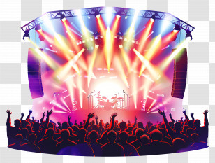 Summer - Vibrant Concert Scene Transparent PNG