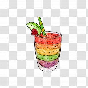 Smoothie Tea Cocktail Breakfast Recipe - Non Alcoholic Beverage - Color Cup With Sand Ice Transparent PNG