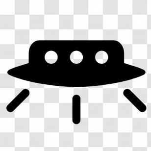Unidentified Flying Object Saucer Extraterrestrials In Fiction - Black And White - Ufo Transparent PNG