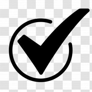 Check Mark Symbol - Black Checkmark For Approval Symbol Transparent PNG