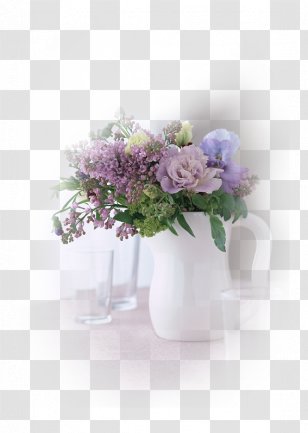 Floral Design Cut Flowers Flower Bouquet Vase - Purple Transparent PNG