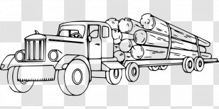 Peterbilt Logging Truck Semi-trailer Lumberjack - Freightliner Trucks Transparent PNG