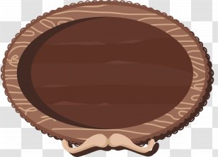 Signage Wood - Designer - Oval Wooden Signboard Transparent PNG