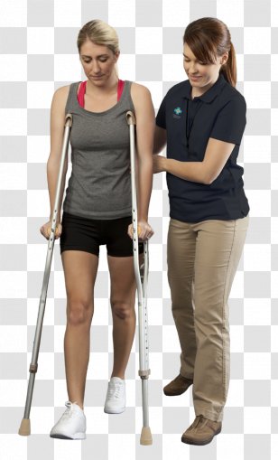 Crutch Health Care Physical Therapy Home Service Aged - Silhouette - Pajamas Transparent PNG