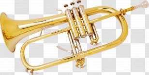 Trumpet Musical Instrument Saxophone Brass - Heart Transparent PNG
