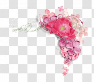 Flower Picture Frame Clip Art - Hair Accessory - Pink Peony Transparent PNG
