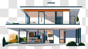 Modern House - Modern Luxury House With Contemporary Architecture Transparent PNG