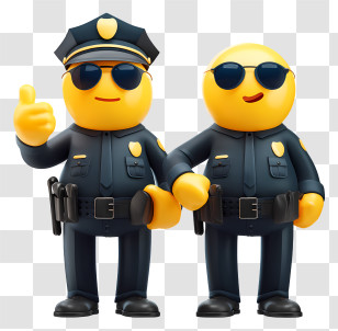 Police - Police Officer Emojis Transparent PNG