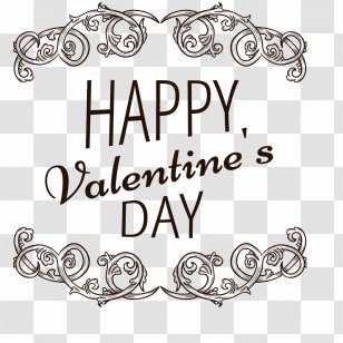 Valentine's Day Download - Body Jewelry - European-style Shading Pattern Vector Valentine Tag Transparent PNG