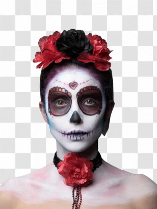 Mask La Calavera Catrina Diadem Disguise Headband - Day Of The Dead Transparent PNG