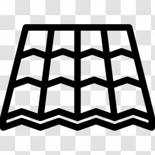 Roof Shingle Home Repair Tiles Building - Black And White - Vector Transparent PNG