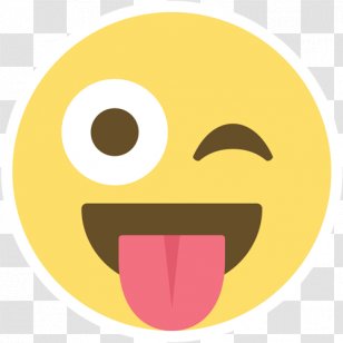 Emoji Emoticon Wink Smiley T-shirt - Yellow Transparent PNG