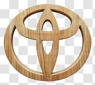 Toyota Logo - Wooden Toyota Logo Transparent PNG