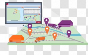 Journey Planner Fleet Management Software Mathematical Optimization Vehicle Routing Problem - Diagram - Road Transparent PNG