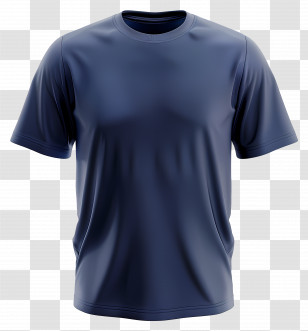 Navy Blue Tshirt - Simple Blue T-Shirt Design Transparent PNG