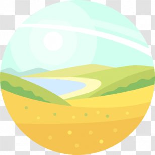 Landscape Clip Art - Green - Oval Transparent PNG