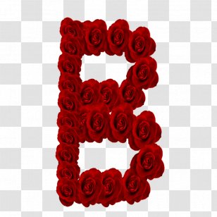 Letter Alphabet F - Bet - Rose Transparent PNG