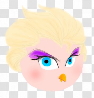 Face Eye Cheek Forehead - Cartoon - Pink Bird Transparent PNG