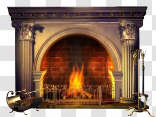 Fireplace Mantel Hearth Stove Insert Transparent PNG
