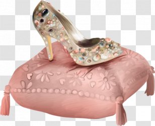 Shoe High-heeled Footwear Designer Boot - Pink - Creative Pillow Diamond Heels Transparent PNG