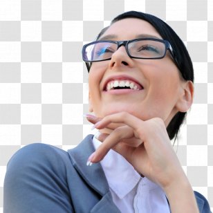 Glasses Facial Expression Chin Smile Forehead - Jaw - Happy Women Transparent PNG
