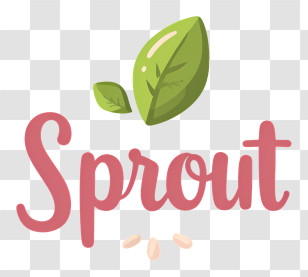 Sprout Logo - Sprout Leaf Logo Illustration Transparent PNG