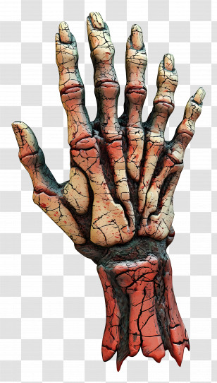 Zombie Hand - Creepy Skeleton Hand Transparent PNG