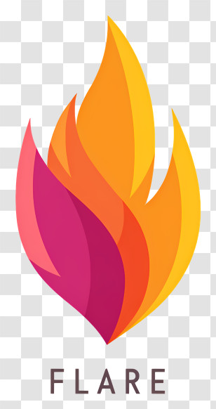 Flare Logo - Flare Logo With Flame Design Transparent PNG