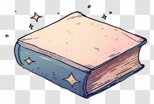 Doodle Book - Whimsical Fantasy Book Illustration Transparent PNG