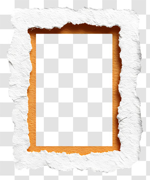 Ripped Paper Frame - Torn Paper Frame Design Transparent PNG