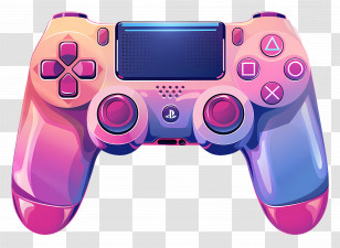Gamepad - Colorful Gaming Controller With Gradient Design Transparent PNG