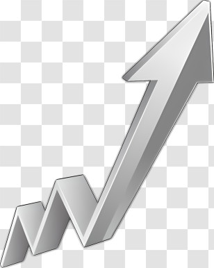 Arrow Clip Art - Silver Upward Pointing Arrow Graphic Transparent PNG