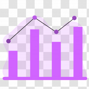 Bar Chart - Bar Chart With Line Graph Transparent PNG