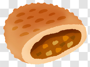 Food - Delicious Baked Pastry With Filling Transparent PNG