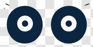 Googly Eyes - Blue Cartoon Eyes Transparent PNG