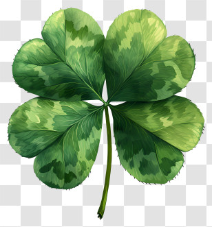 Four Leaf Clover - Four-Leaf Clover Illustration For Luck Symbol Transparent PNG