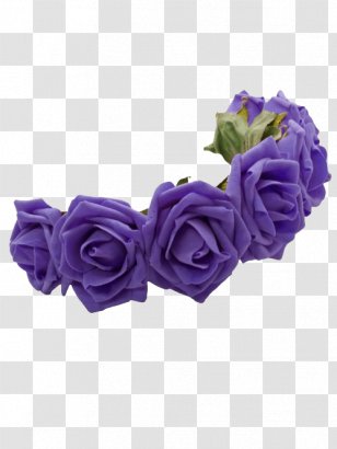 Crown Flower Wreath Headband Blue - Lilac Transparent PNG