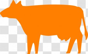 Beef Cattle Angus Ox Clip Art Dairy Farming - Agriculture - Silhouette Transparent PNG