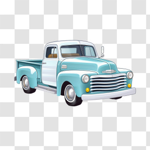 Truck - Vintage Truck Illustration For Retro Concept Transparent PNG