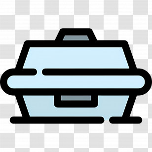 Food Box - Blue Food Container Illustration Transparent PNG